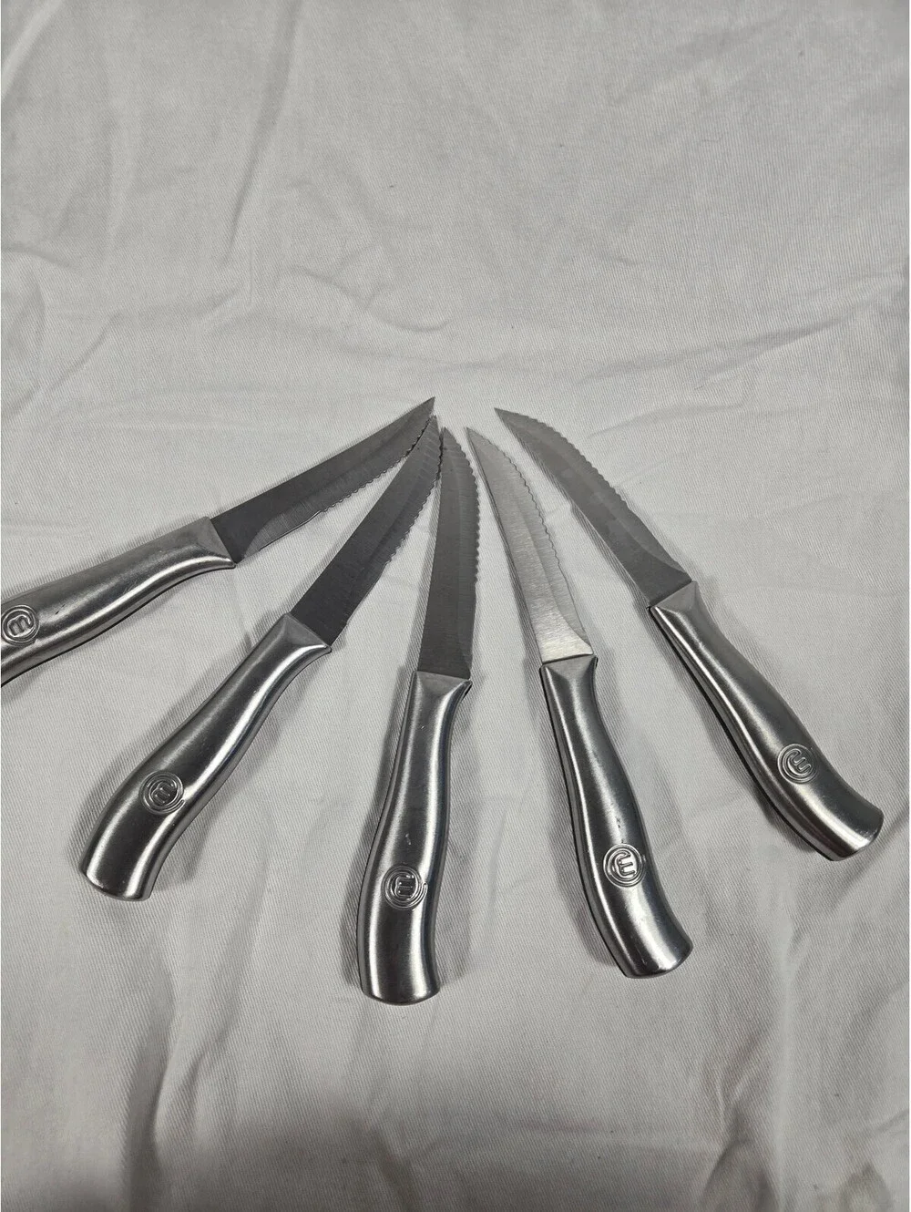 MasterChef Steak Knives Set of 5 All Stainless Steel 4.5